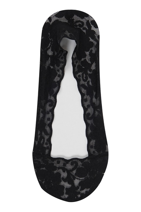 Suwen, Sosete foarte scurte de dantela, Negru, One Size