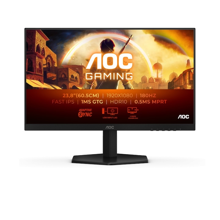 AOC 24 hüvelykes, gyors, IPS, 180 Hz-es, 1 ms-os HDR10 monitor 24G42E – Full HD