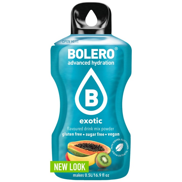 Supliment alimentar, Bolero Bolero / Hidratare clasica pentru 500 ml de apa, Ananas, 3 grame