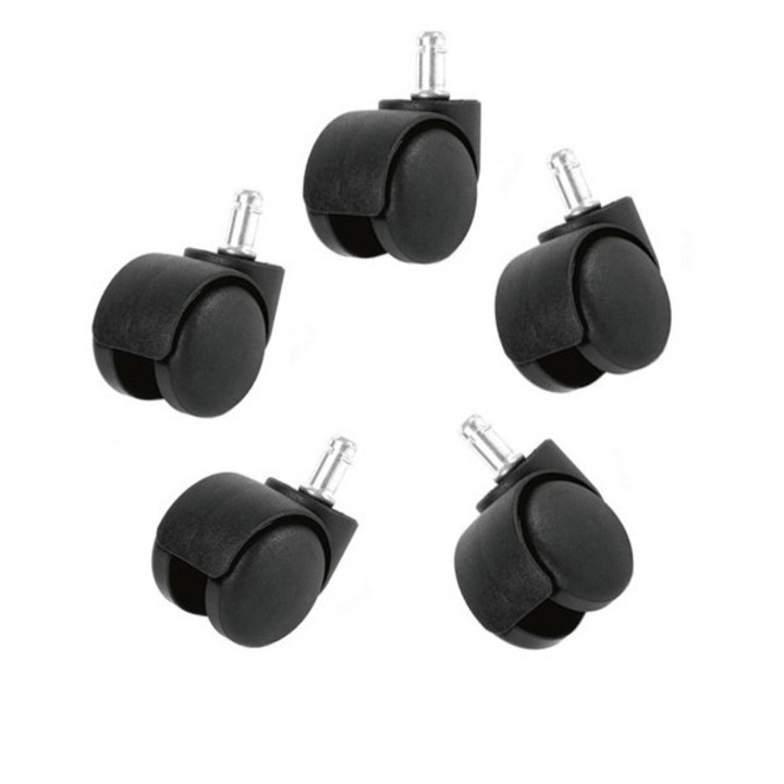 Set de roti pentru scaun de birou CST-C06, 5 bucati
