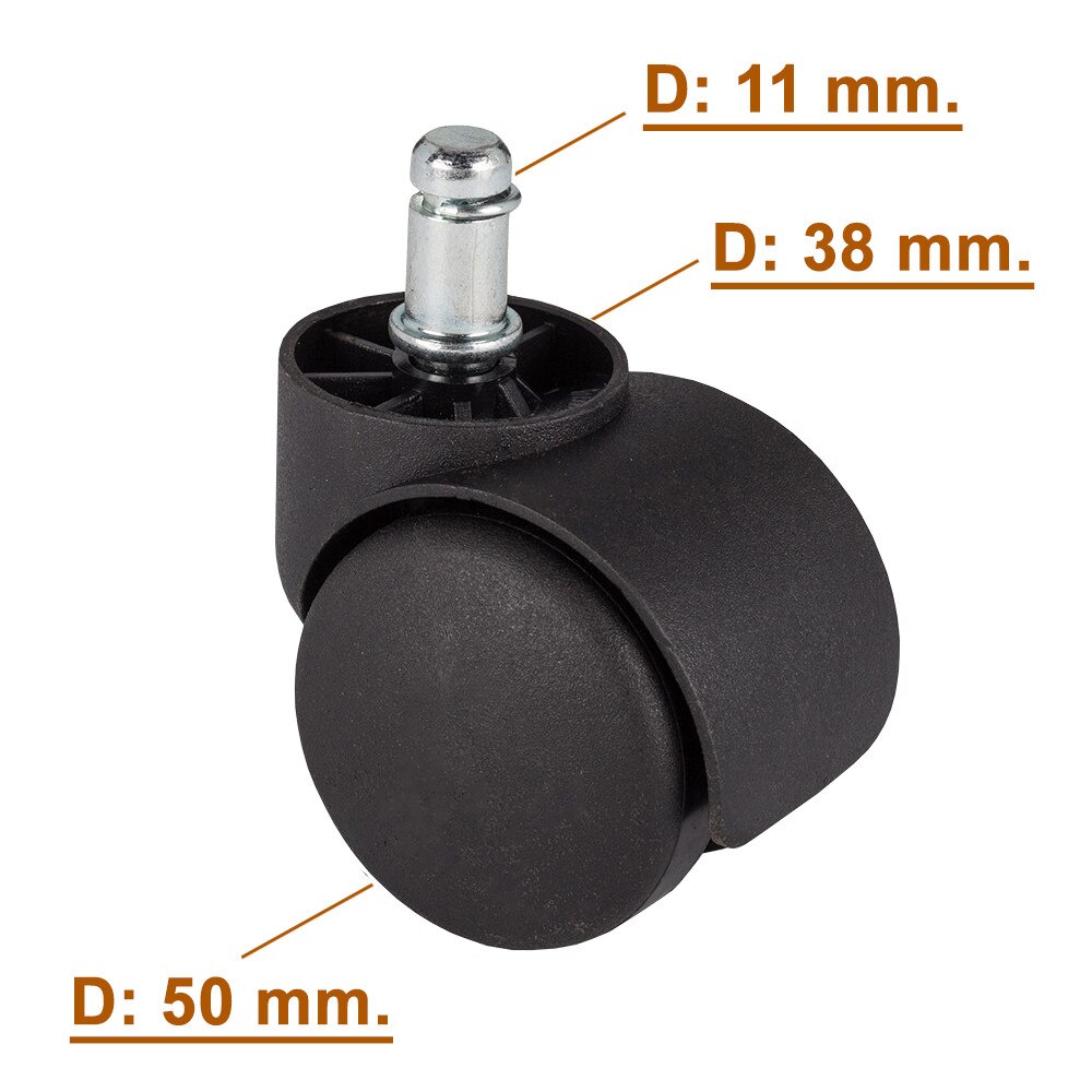 Cst Roti Set de roti pentru scaun de birou CST-C06, 5 bucati - eMAG.ro