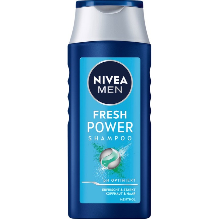 Sampon, Nivea Men, Fresh Power, mentol, 250 ml