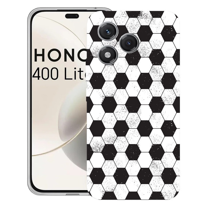 Силиконов калъф BestCase за Honor 400 Lite 5G, Football Pattern, Antisoc, Camera Protection, Clear Silicon 2MM, 1997766 T 905