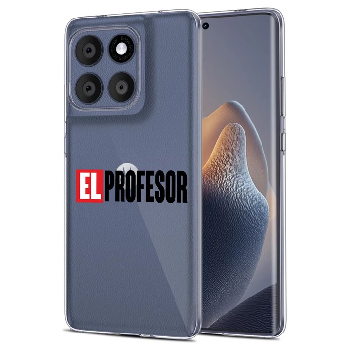 Силиконов калъф BestCase за Motorola Edge 60 Fusion 5G, El Profesor, Antisoc, Camera Protection, Clear Silicon 2MM, 1997854 T 1633