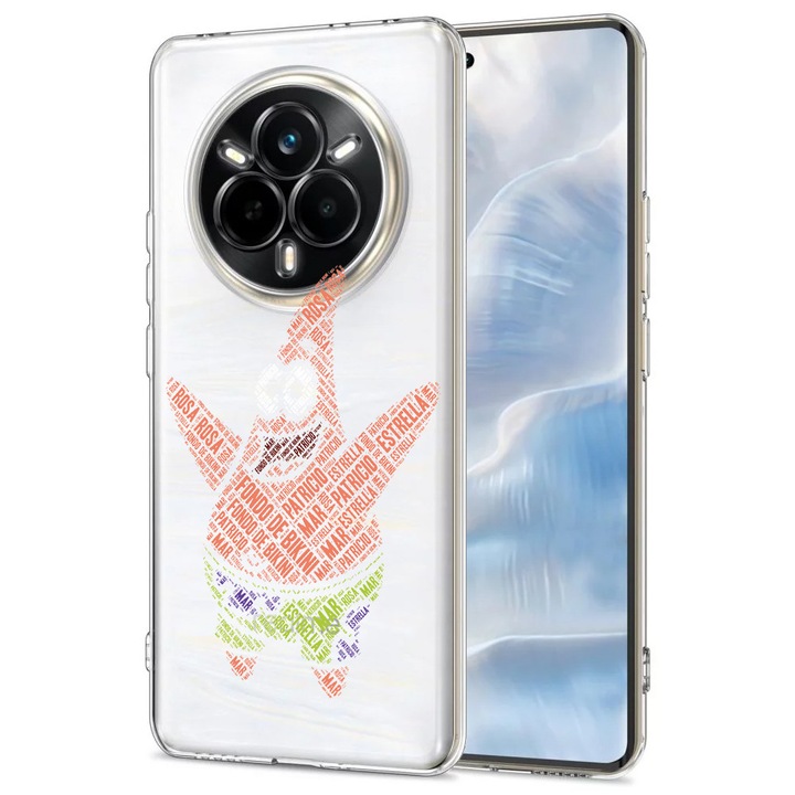Силиконов калъф BestCase за Realme 14 Pro 5G, Patrick Star, Antisoc, Camera Protection, Clear Silicon 2MM, 1988307 T 1484