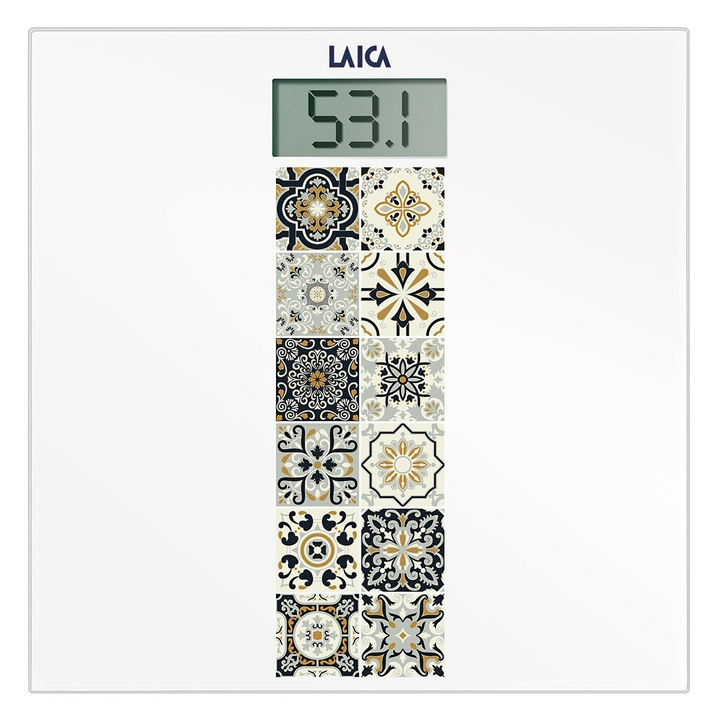 Cantar electronic Laica PS1082, 180 kg, maro, mediteraneean breeze