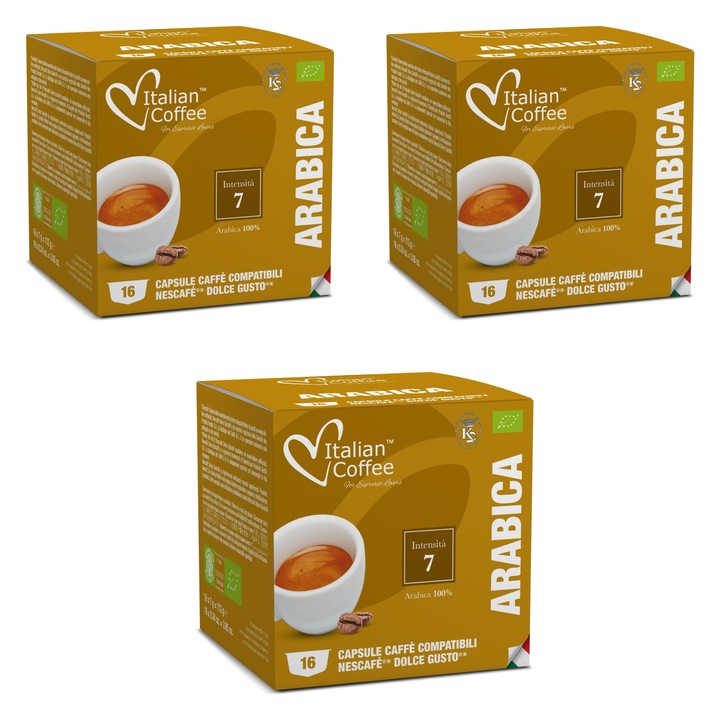Cafea-48 Capsule Cafea Arabica-Compatibile Dolce Gusto