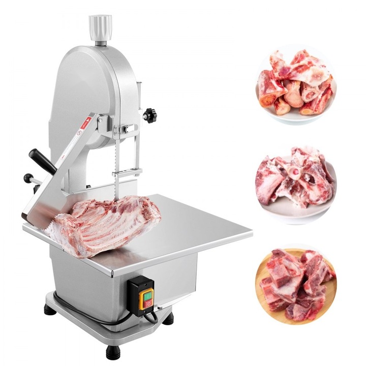 Feliator pentru carne si oase, 1800 W, model de masa, grosime feliere 180 mm, din otel inoxidabil