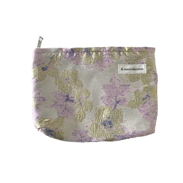 Geanta de machiaj Genti cosmetice mici dragute pentru femei si fete, geanta de toaleta de calatorie cu fermoar, geanta de machiaj