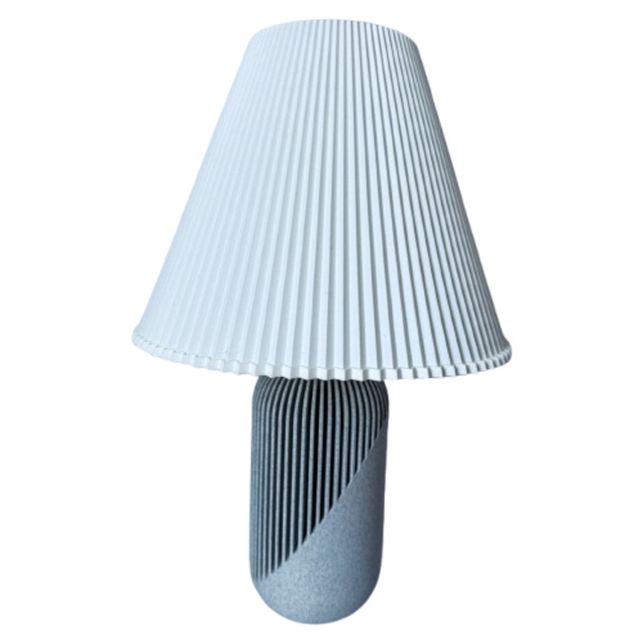 Lampa de noptiera Sirius, gri-piatra