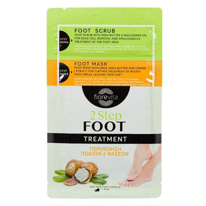 Lábápoló készlet Hámlasztó krém és maszk 1 pár - Fiorevita
