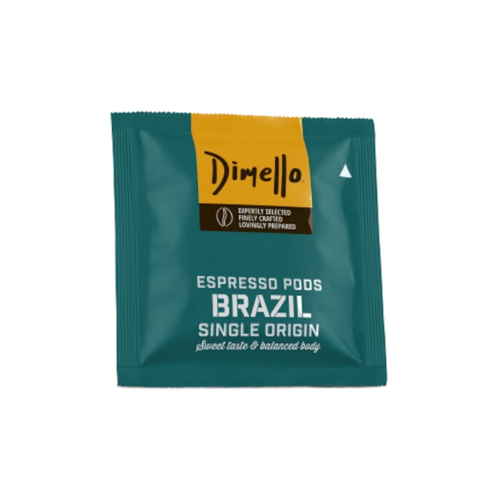 Cafea, DIMELLO, Pods Single Origin Brazil, Dark roast, 50 buc
