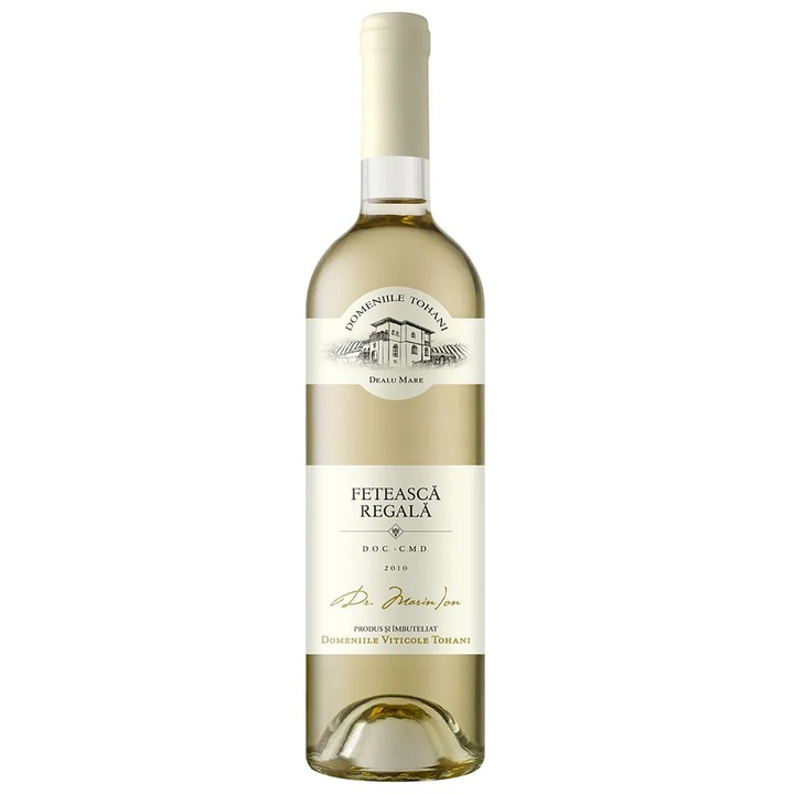 Vin Alb, Varietal, Demisec, Feteasca Regala, Domeniile Tohani, 0.75 L