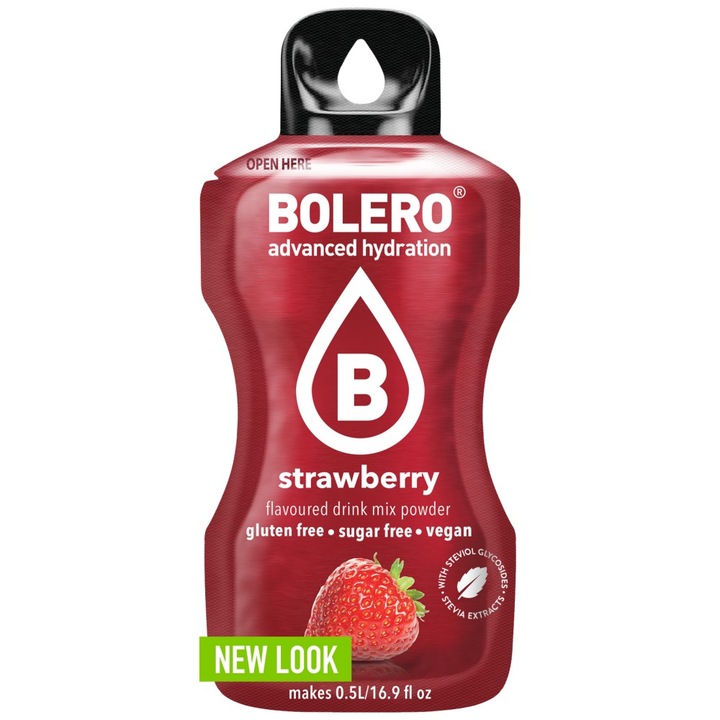 Bautura instant Bolero Strawberry, Vitamina C, 3g