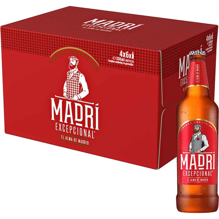 Bere blonda Madri, bax 0.33L x 24 st