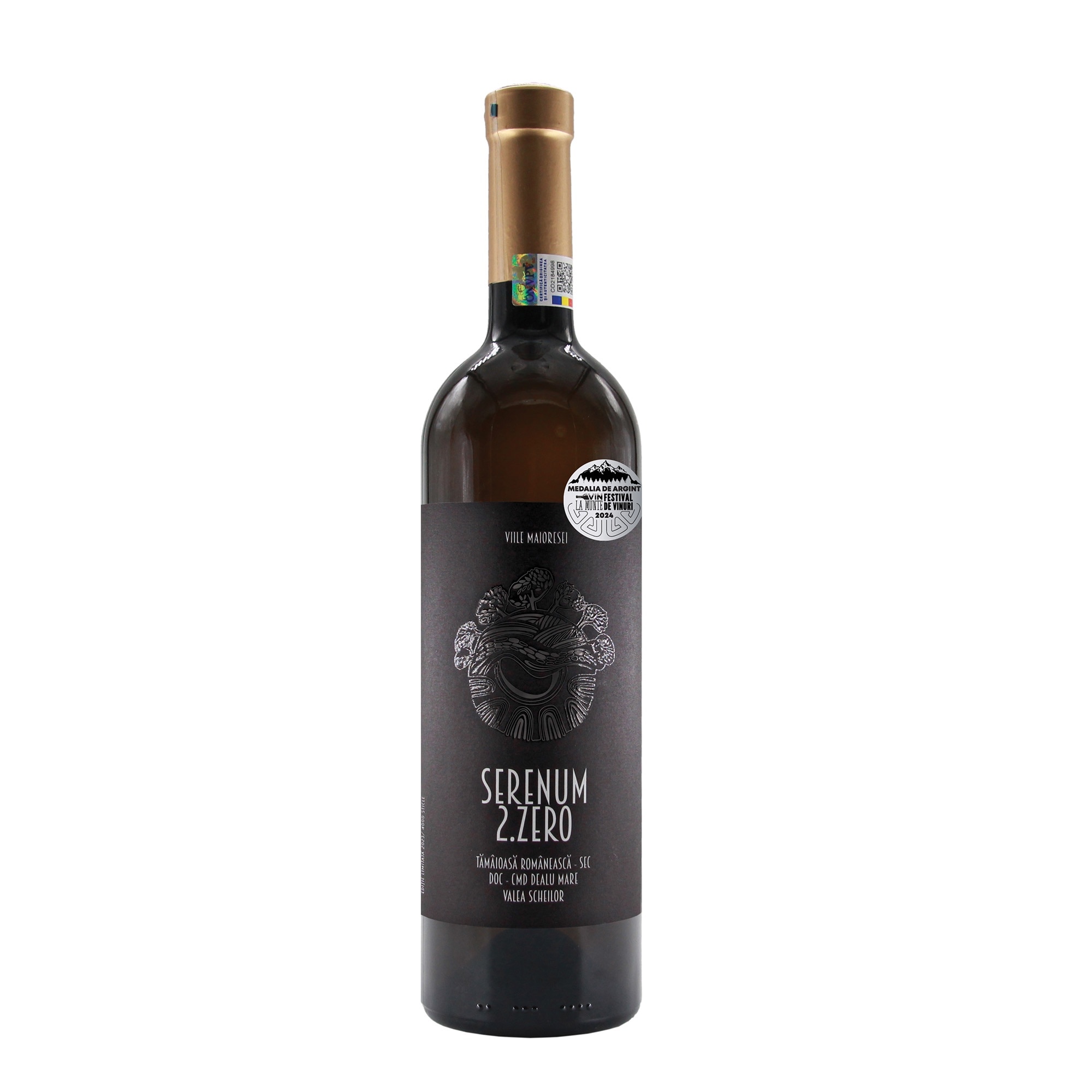 Vin alb Serenum 2.Zero, Tamaioasa Romaneasca, fara zahar, Sec