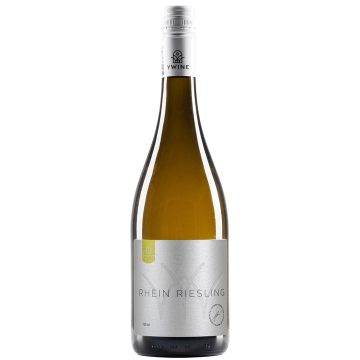 Vin alb Premium YWine Riesling de Rhin, demidulce, 0.75L