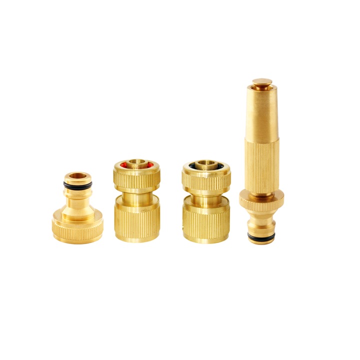 Set de cuplare rapida cu duza Hydrostab Hydro-Fix, Alama