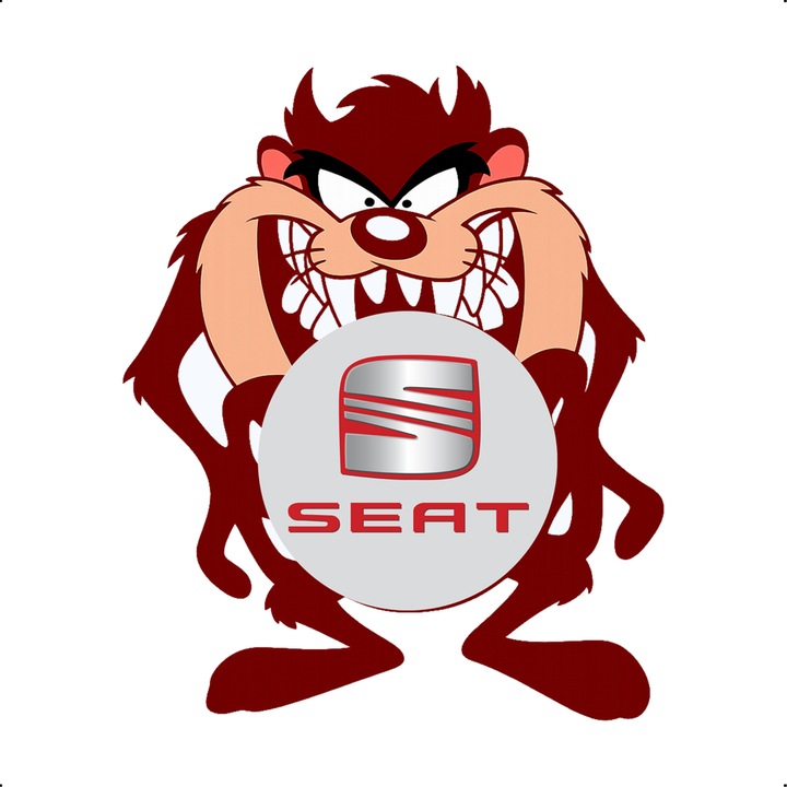 Sticker Auto SEAT Tazz zambeste amenintator, Autoadeziv, Cri-Flo, Marime 6 cm