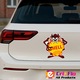 Sticker Auto Tazz cu Shell, Autoadeziv, Cri-Flo, Marime 6 cm