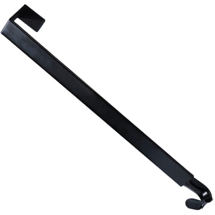 Suport coronita usa, Metal, 15-25 inch, negru, retractabil, Pentru Craciun, coroana, ornament, Robust si durabil, compact si usor, usor de depozitat, acasa, Articolele, poate agata hainele