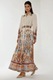 Rochie maxi HiCCUP, maneca lunga, imprimeu, textil