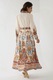 Rochie maxi HiCCUP, maneca lunga, imprimeu, textil