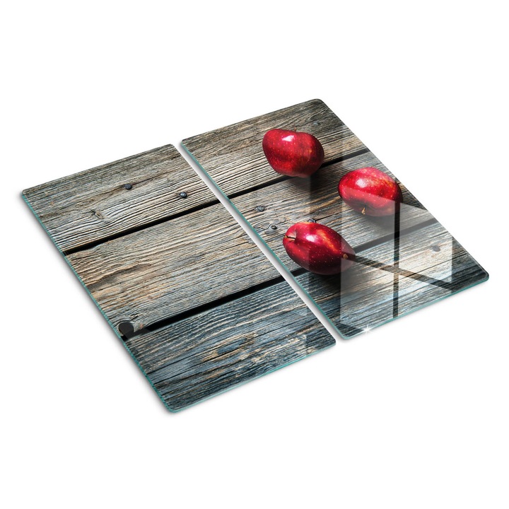 Tocatoare de bucatarie, Tulup, Lemn de mere, Negru, 2x30x52 cm, 010010520010000050471