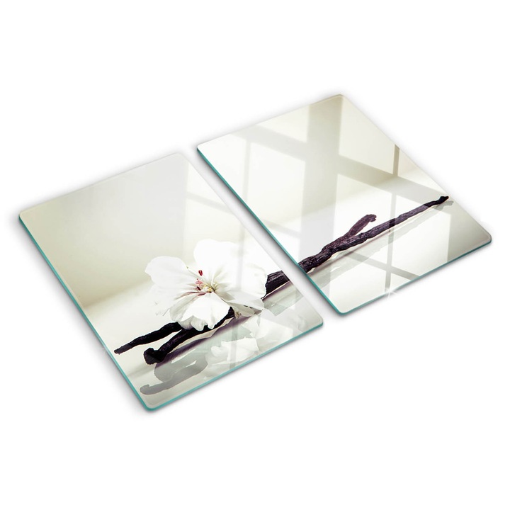 Tocatoare de bucatarie, Tulup, Pastaie de vanilie, Alb, 2x40x52 cm, 010010520020000001488