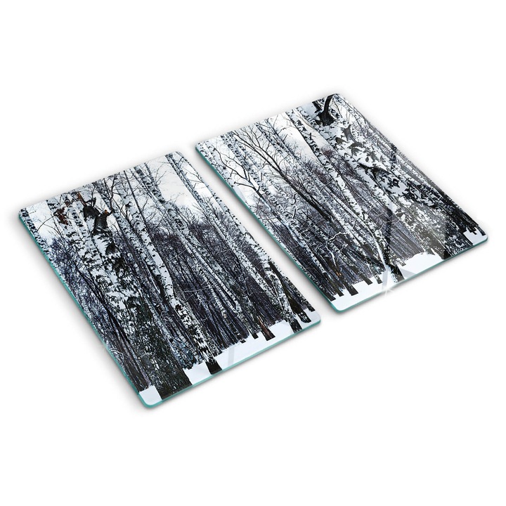 Tocatoare de bucatarie, Tulup, Mesteacani de iarna, Alb, 2x40x52 cm, 010010520020000007560