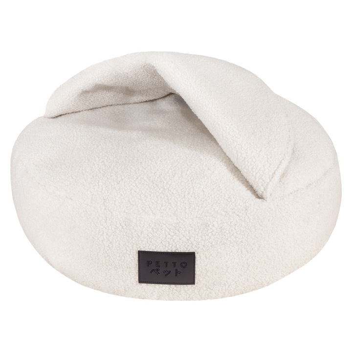 PETTO Minku Cozy Ecru culcus tip vizuina pentru caini S