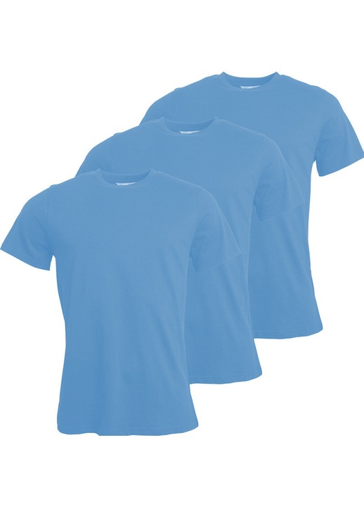 Set 3 tricouri elegant gildan, Albastru Carolina