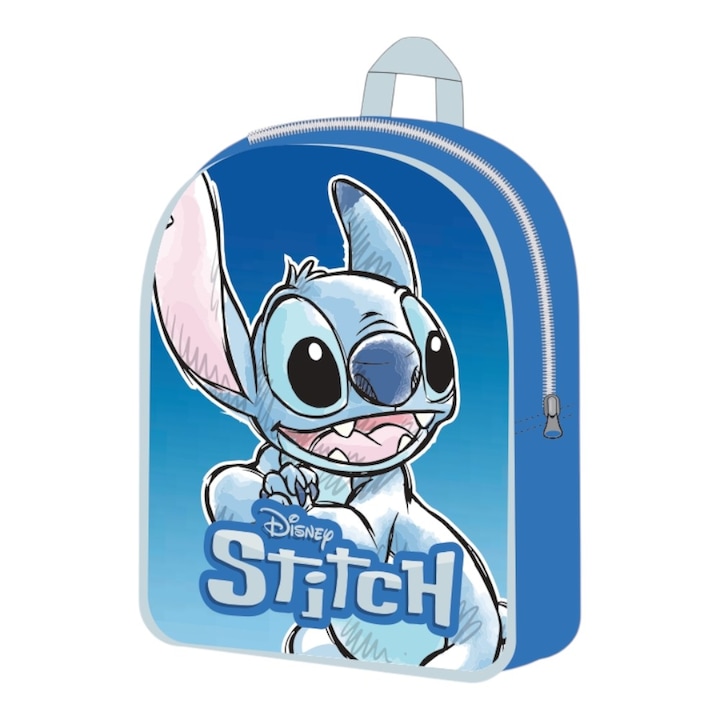 Ghiozdan gradinita, 30x26x10 cm, bretele ajustabile si intarite, multicolor, Stitch, Disney