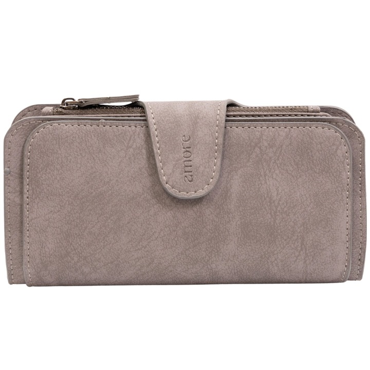 Női pénztárca AMORE Clara, szürke