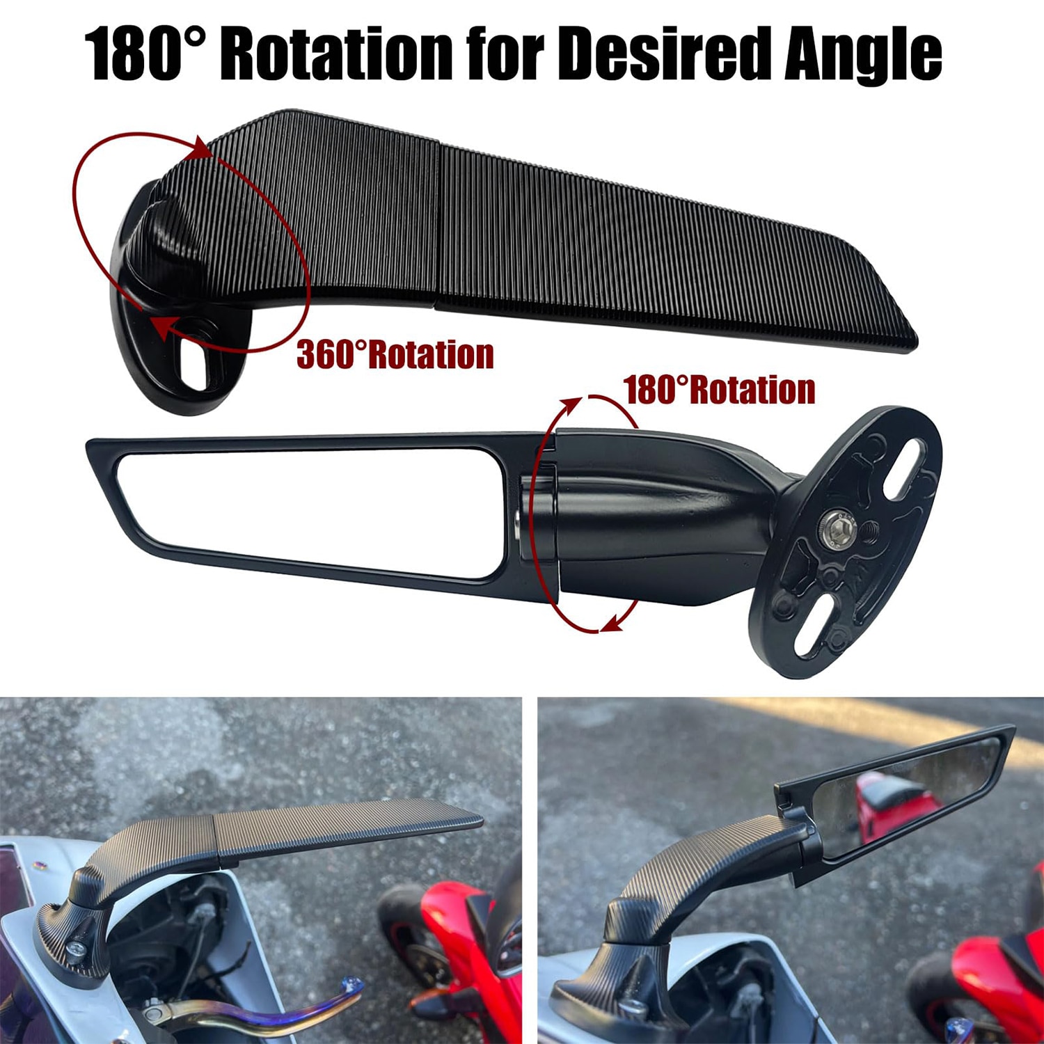 Oglinzi laterale pentru motocicleta, Puepoul, Model Stealth Wind