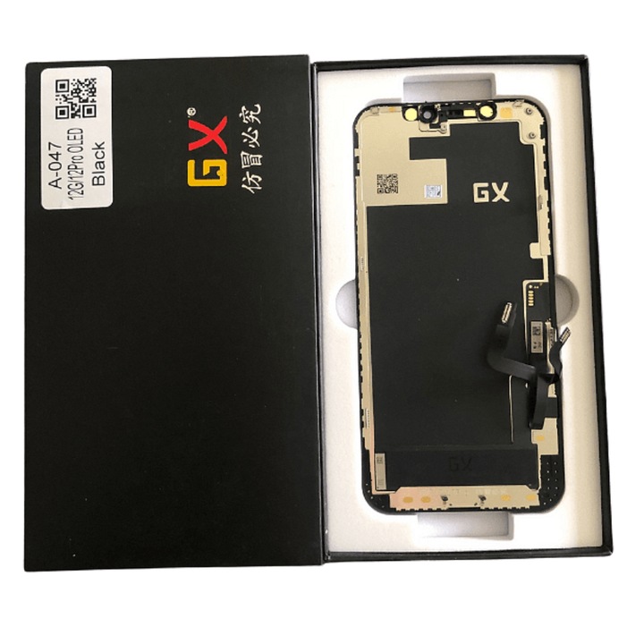 Дисплей за iPhone 12, 12 PRO 2020 BLACK OLED - GX