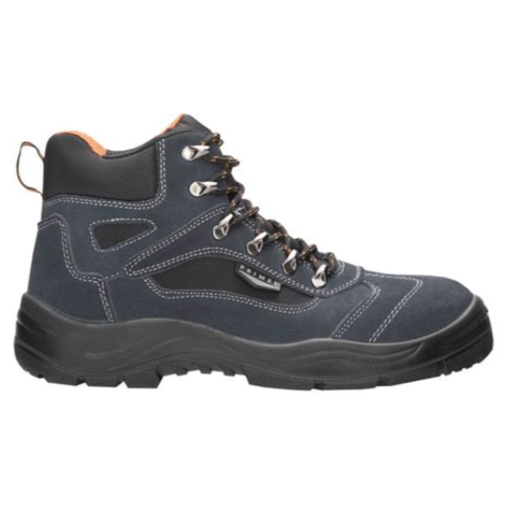 Bocanci de protectie Ardon PRIME HIGHTREK S1P, bombeu metalic si lamela, culoarea negru 43 NEGRU