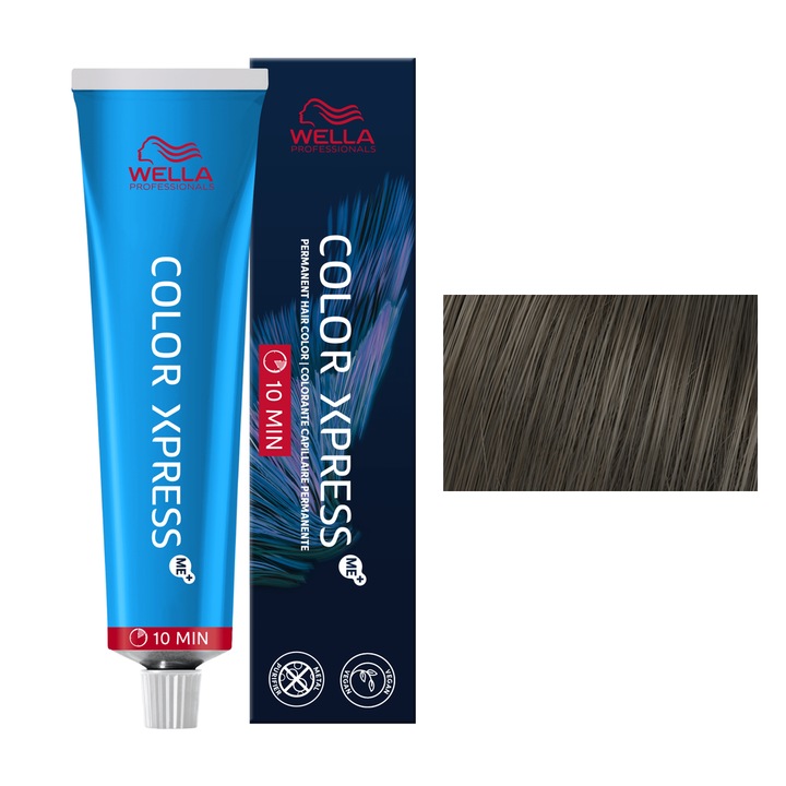 Vopsea de par permanenta Color Xpress Wella Professionals pentru retusarea rapida a radacinilor, 4/ Medium Brown, 60 ml