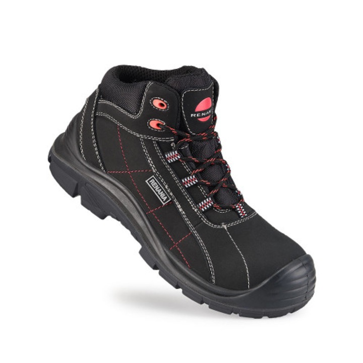 Bocanci de protectie Resque S3 SRC, cu bombeu compozit si lamela, culoarea negru 36 NEGRU