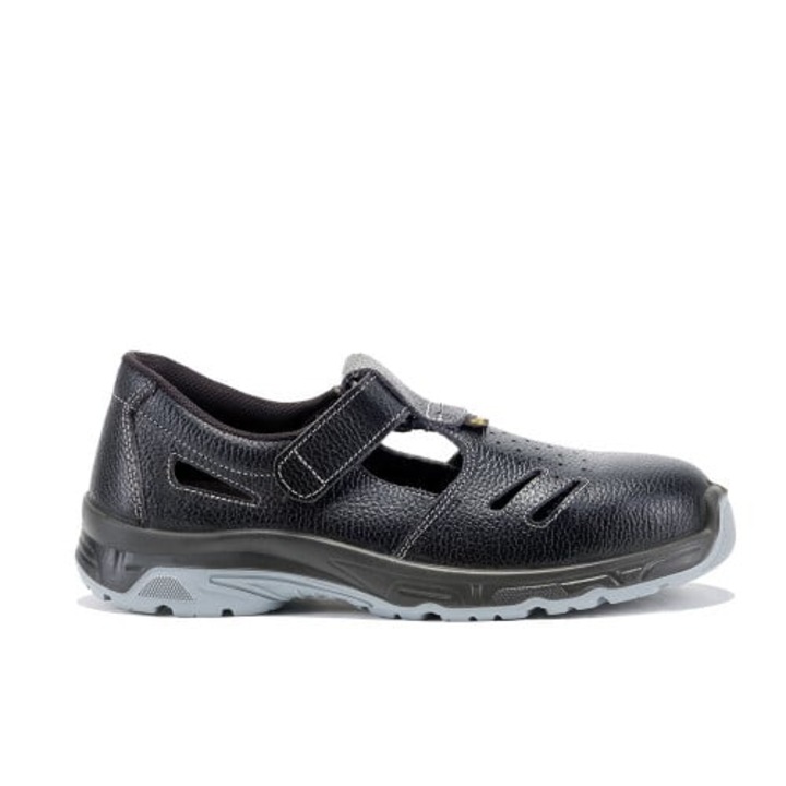 Sandale cu bombeu metalic de protectie, Bicap New Torre S1 38 NEGRU