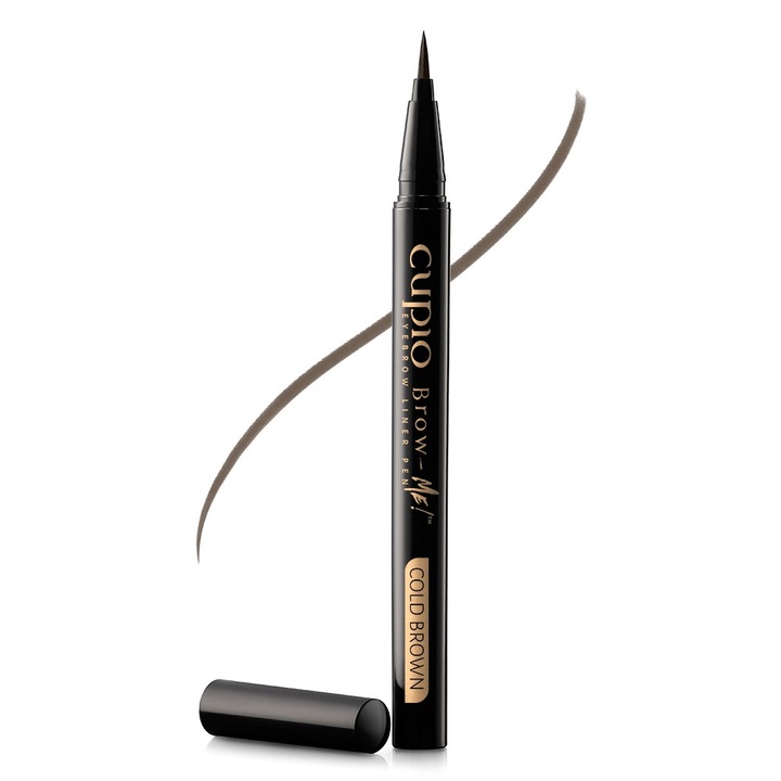 Tus lichid pentru sprancene Cupio Brow-Me! Liner Pen - Cold Brown