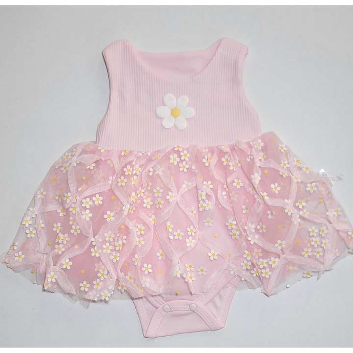 Body rochita, Roz, Cm 80, 12 luni