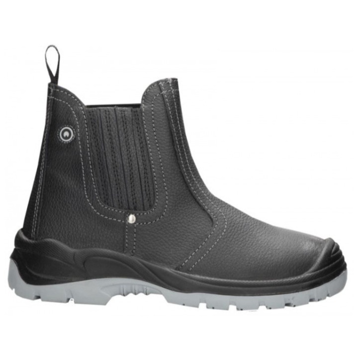 Bocanci de protectie cu bombeu metalic, ARDON, FOUNDRY S1, Piele naturala, Negru, 41
