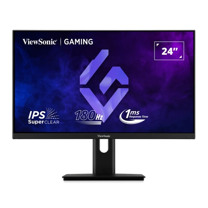 Játékos monitor IPS LED ViewSonic 23.8" XG24G1, Full HD 1920 x 1080, HDMI, DisplayPort, Pivot, 180 Hz, 1 ms Fekete