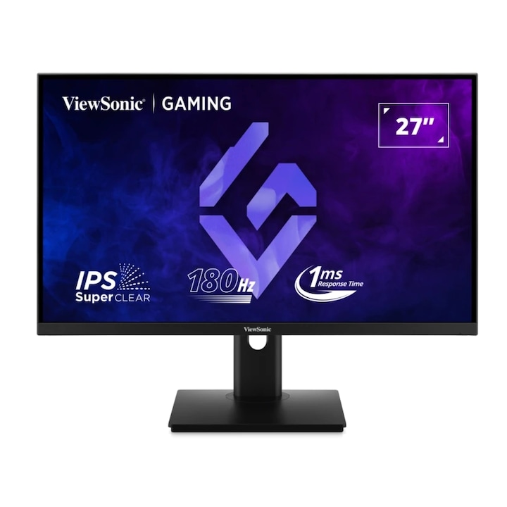 Játékos monitor IPS LED ViewSonic 27" XG27G1, Full HD 1920 x 1080, HDMI, DisplayPort, Pivot, 180 Hz, 1 ms Fekete