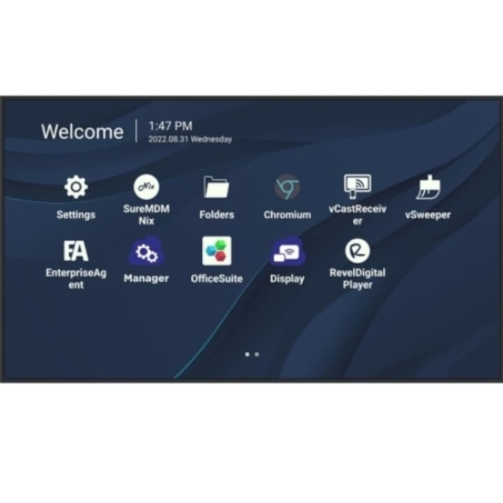 Professzionális képernyő VA LED Viewsonic 55" CDE5530, UHD 3840 x 2160, HDMI, WiFi, Fekete