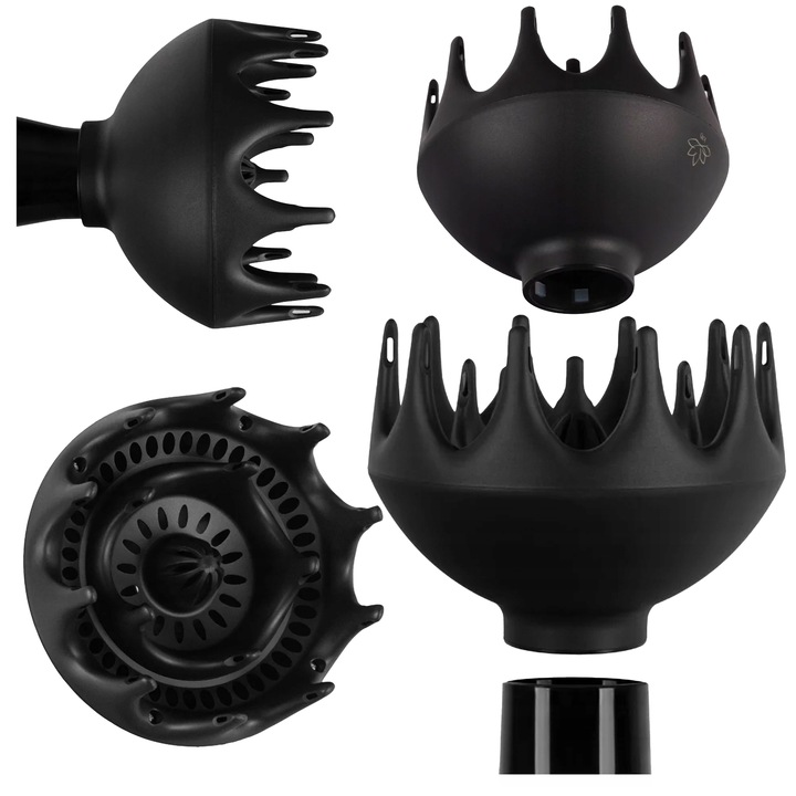 Difuzor pentru uscator de par Haito 4600, negru, 4.5cm