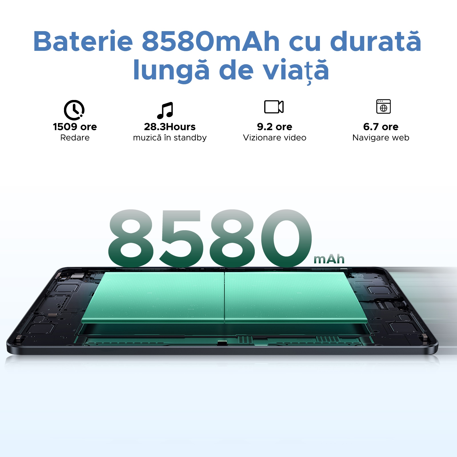 Tableta DOOGEE U11 Pro, 11 inch, 30GB RAM + 256GB ROM, 8580mAh