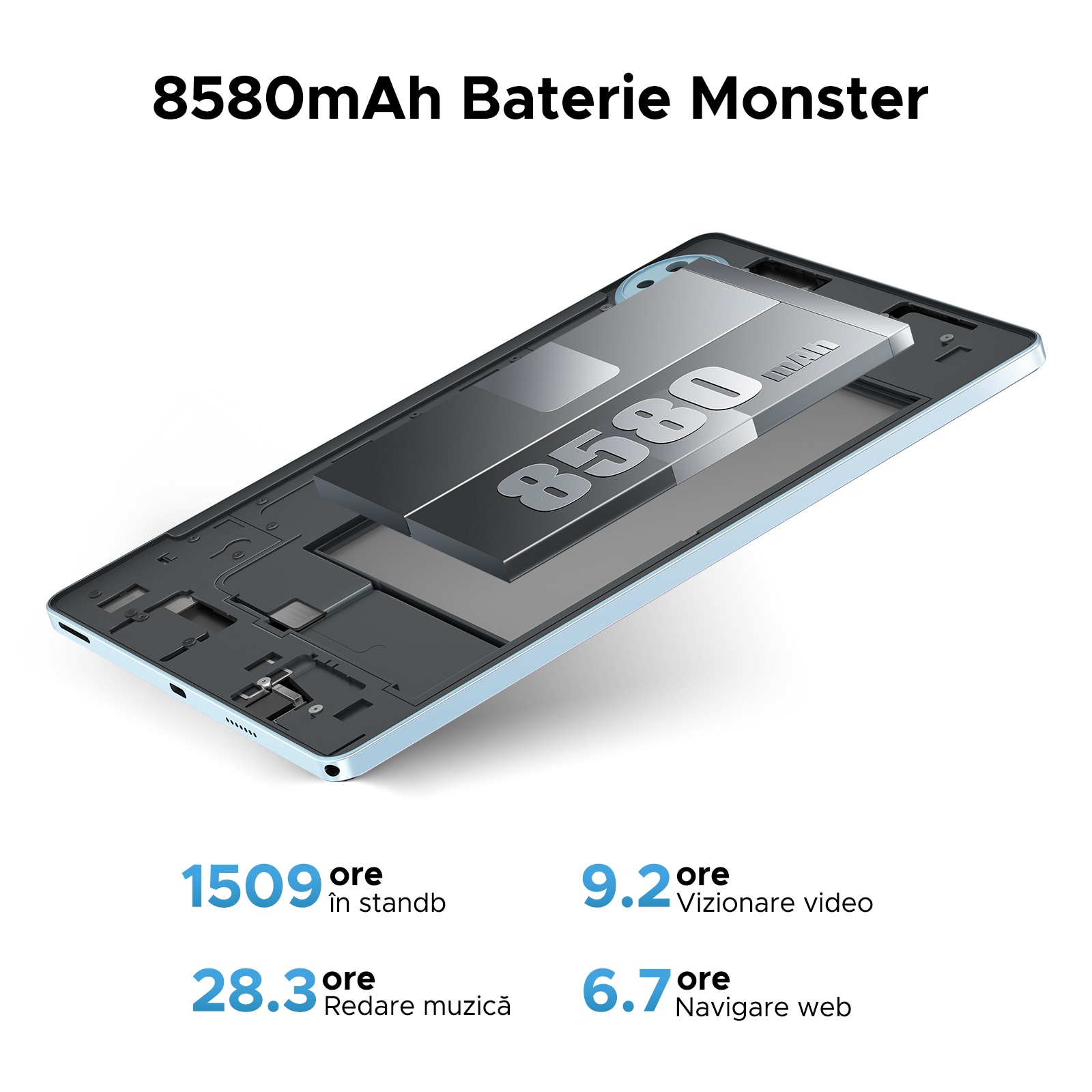 Tableta DOOGEE U11, 11 inch, 16GB RAM + 128GB ROM, 8580mAh