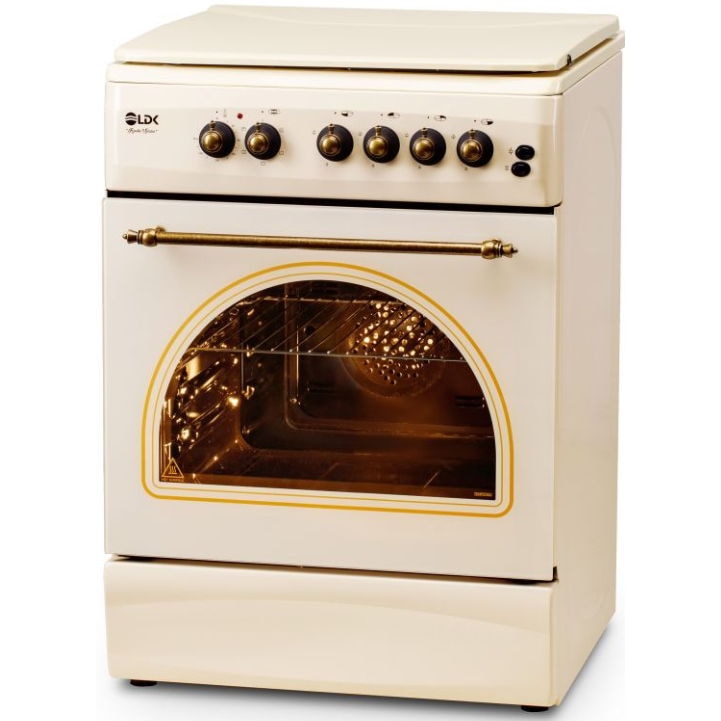 Aragaz LDK 6060 ECAI NG, Gaz, 4 Arzatoare, 60 cm Bej